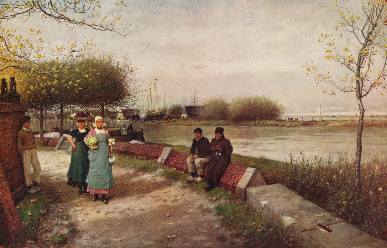 Üdvözlet cseréje, c1900 alkotó: George Henry Boughton