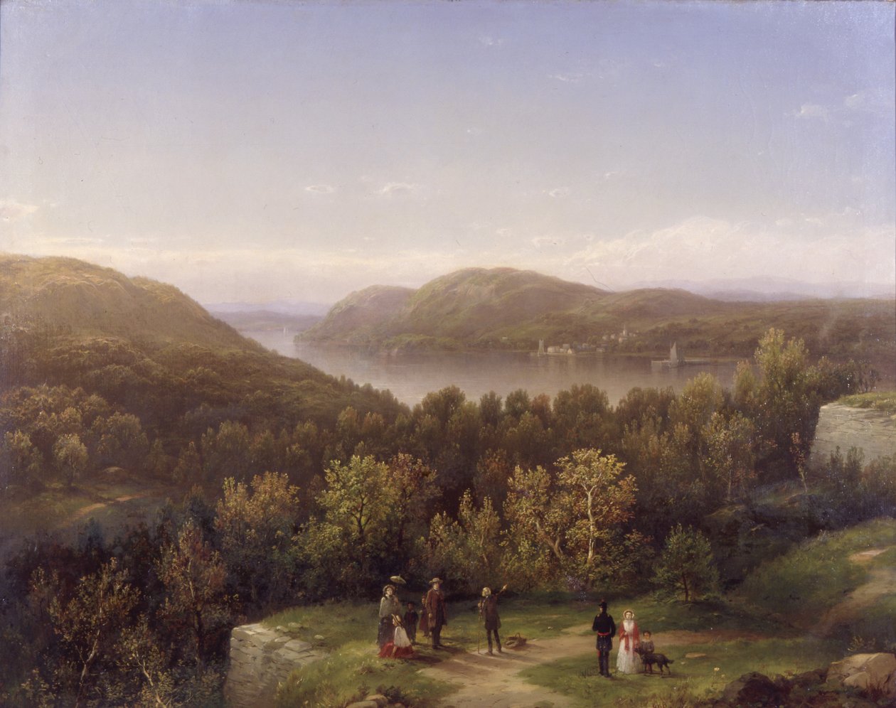 Hudson folyó völgye Fort Putnamból, West Pointból, 1855 alkotó: George Henry Boughton