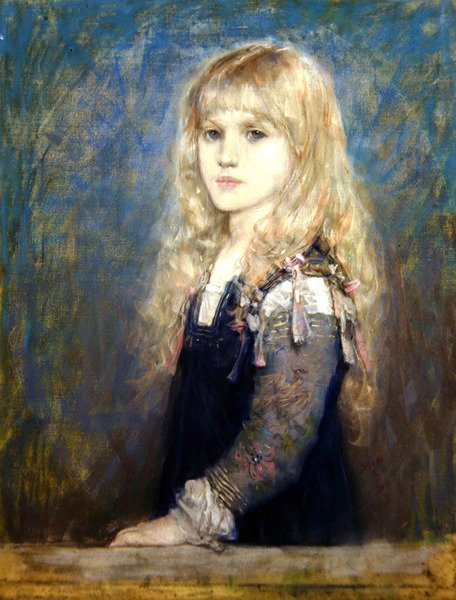 Esme Robb portréja (színes kréták papíron) (lásd még: 350756) alkotó: George Henry Boughton