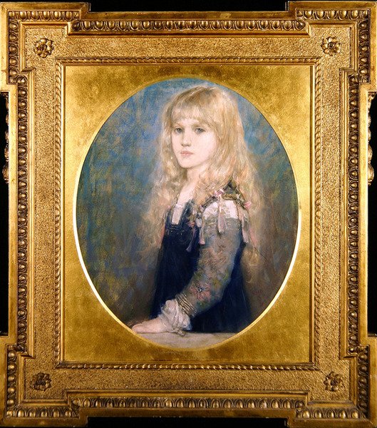 Esme Robb portréja (színes kréták papíron) (lásd még: 350757) alkotó: George Henry Boughton