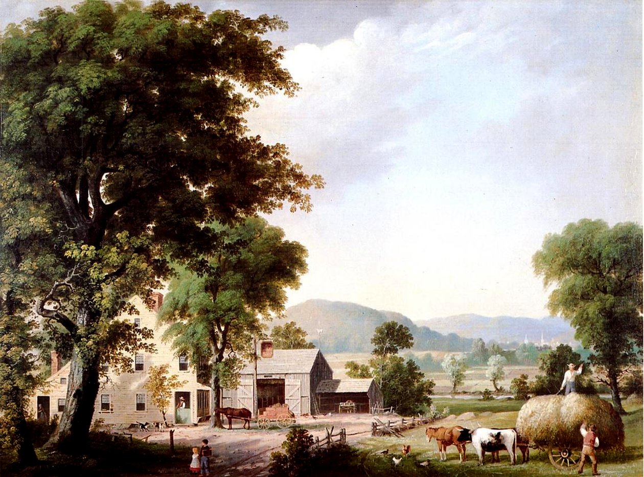 Szénakészítés a Jones Fogadóban, 1854 alkotó: George Henry Durrie