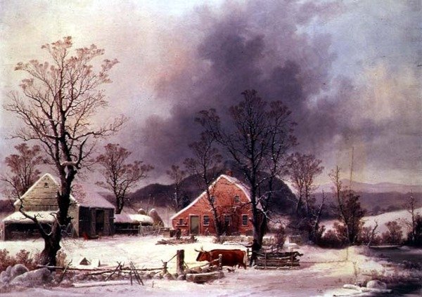 Visszatérés a farmra alkotó: George Henry Durrie