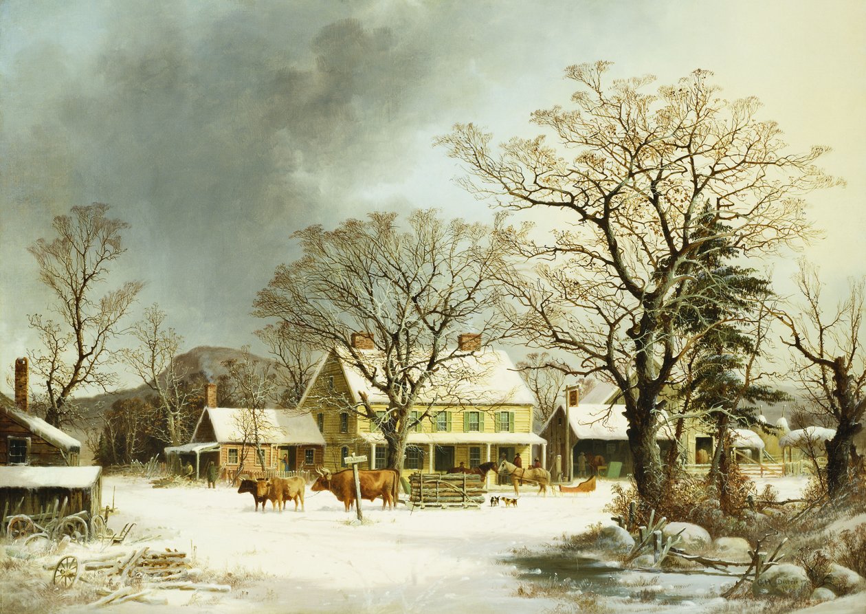 Hét mérföld Salemig, 1863 alkotó: George Henry Durrie