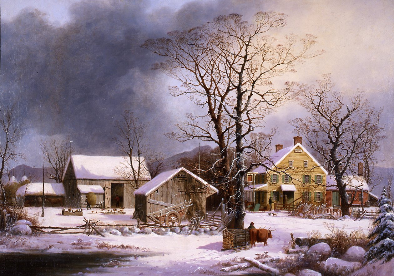Tél a vidéken, 1862 alkotó: George Henry Durrie