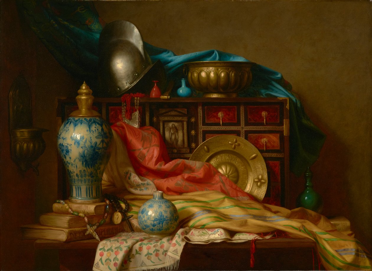 Bric-a-Brac Damaszkuszból, Rómából és Sevillából 1880 (Olaj, vászon) alkotó: George Henry Hall