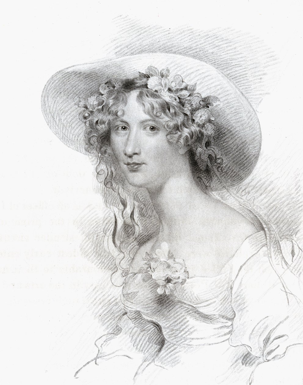 Anna Maria Porter, Thomas Woolnoth (1785-1857) metszete a National Portrait Gallery V. kötetéből, 1835 körül megjelent alkotó: George Henry Harlow