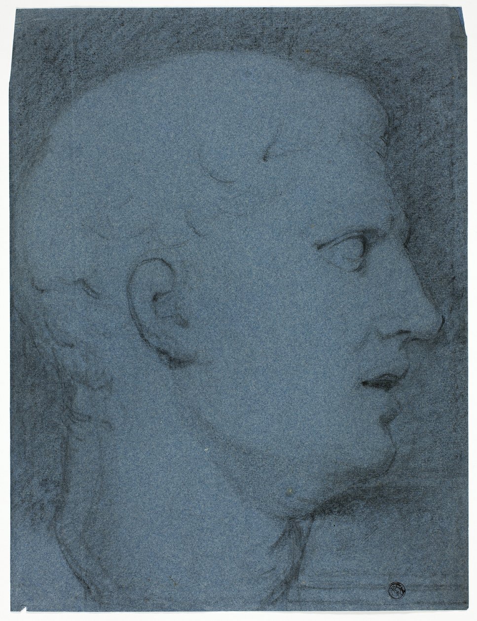 Fej profilja egy öntvény után (elől és hátlap) alkotó: George Henry Harlow
