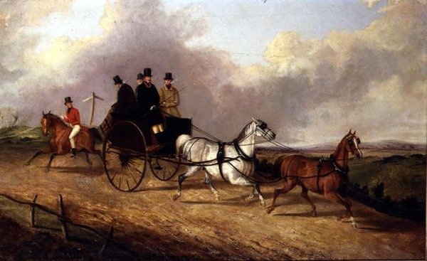 Urak lovas kocsiban alkotó: George Henry Laporte