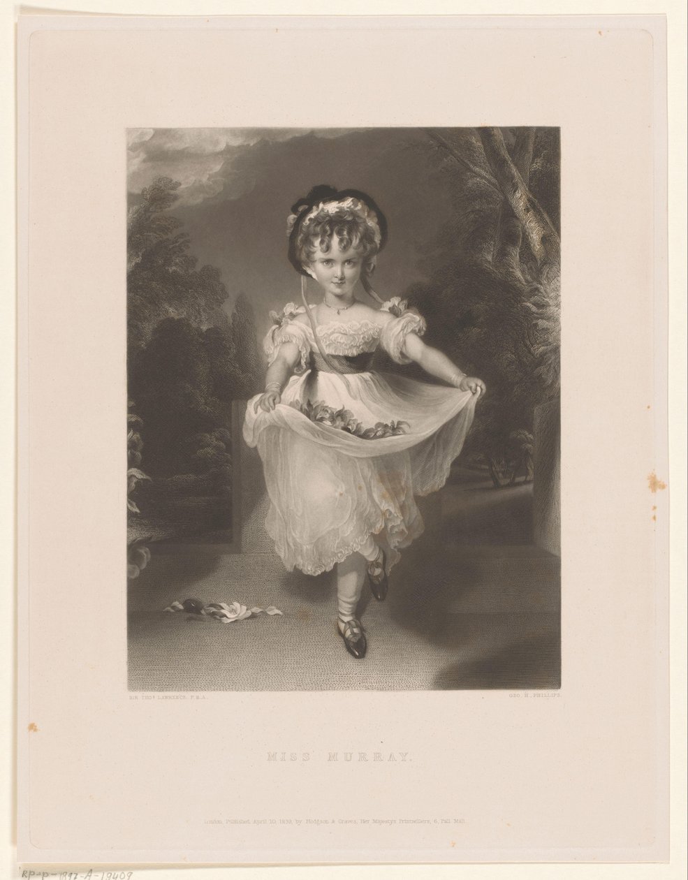 Louisa Georgina, Augusta Anne Murray portréja Miss Murray (cím a tárgyon) alkotó: George Henry Phillips