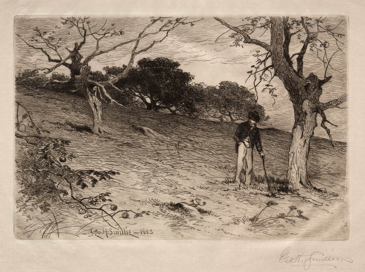 Egy régi új-angliai gyümölcsös, 1883. alkotó: George Henry Smillie