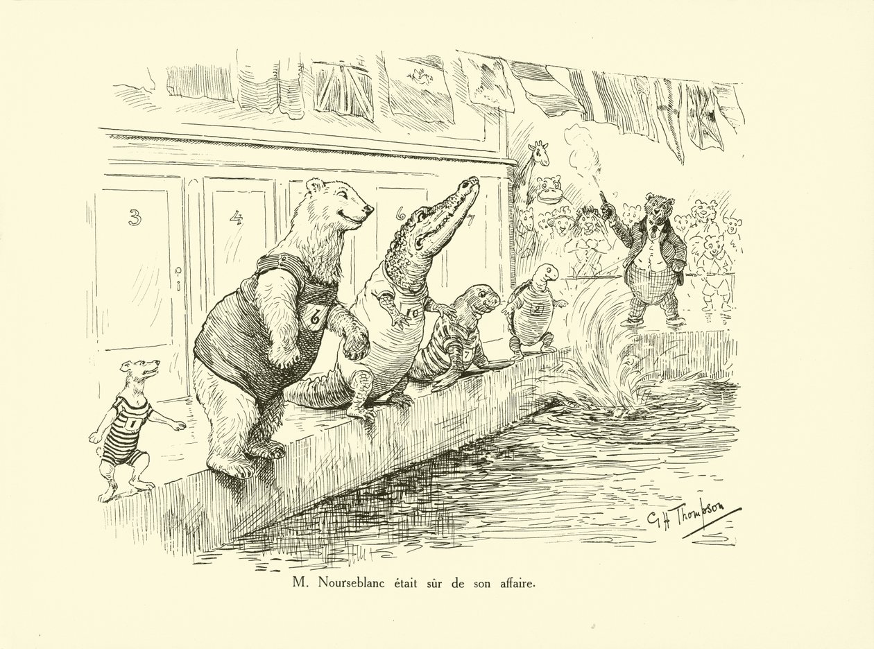 Nourseblanc úr biztos volt a dolgában (litho) alkotó: George Henry Thompson