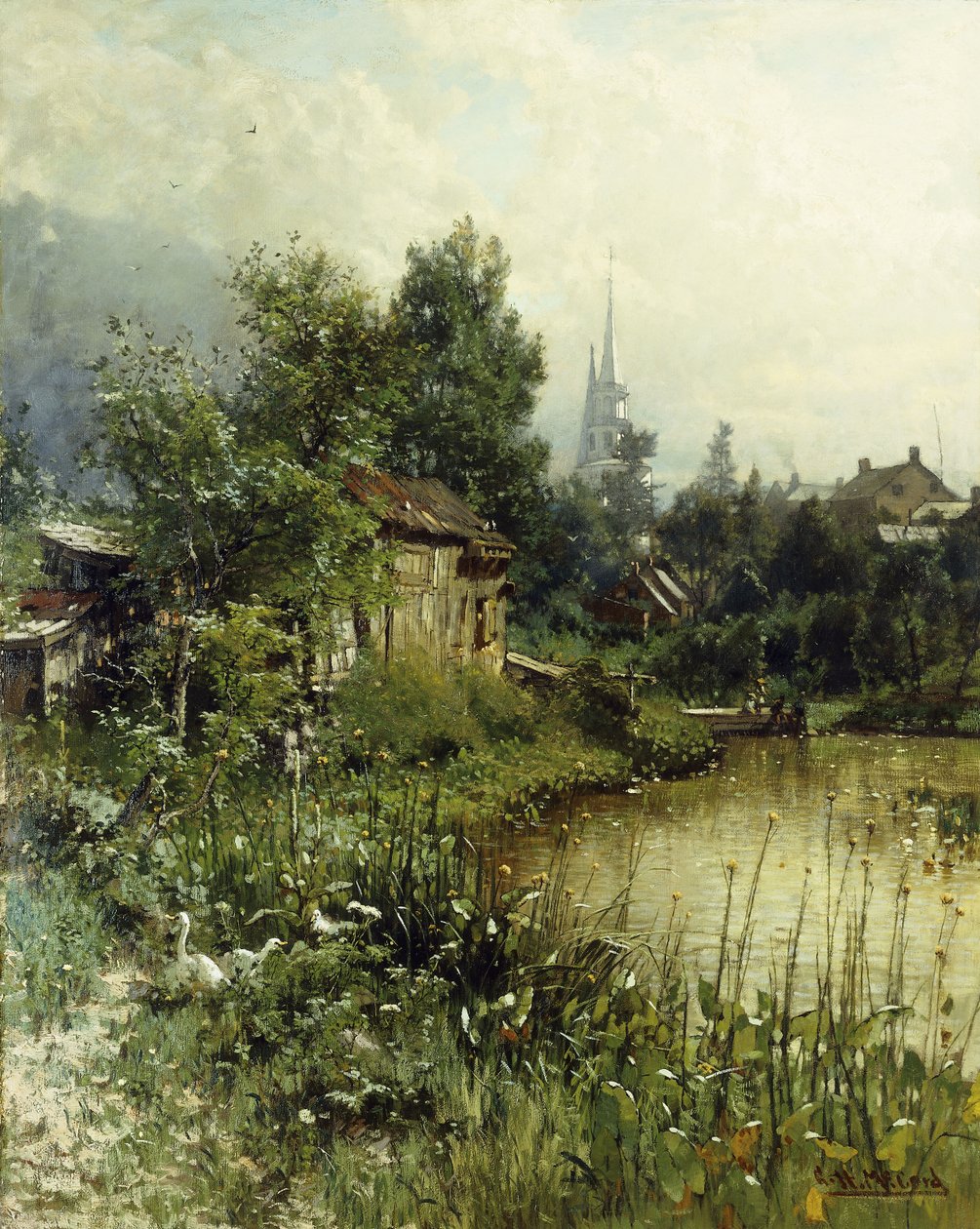 Egy pillantás a New Jersey állambeli Morristownba, alkotó: George Herbert McCord