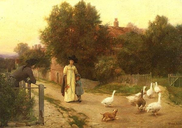 A libák felkerekítése alkotó: George Hillyard Swinstead