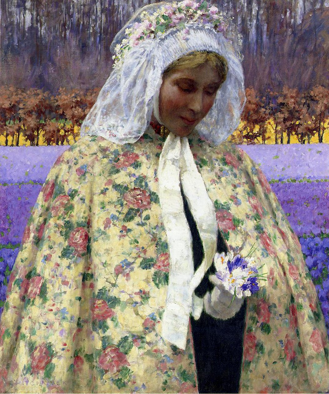 Húsvét, menyasszony Brabantban, 1904 körül alkotó: George Hitchcock