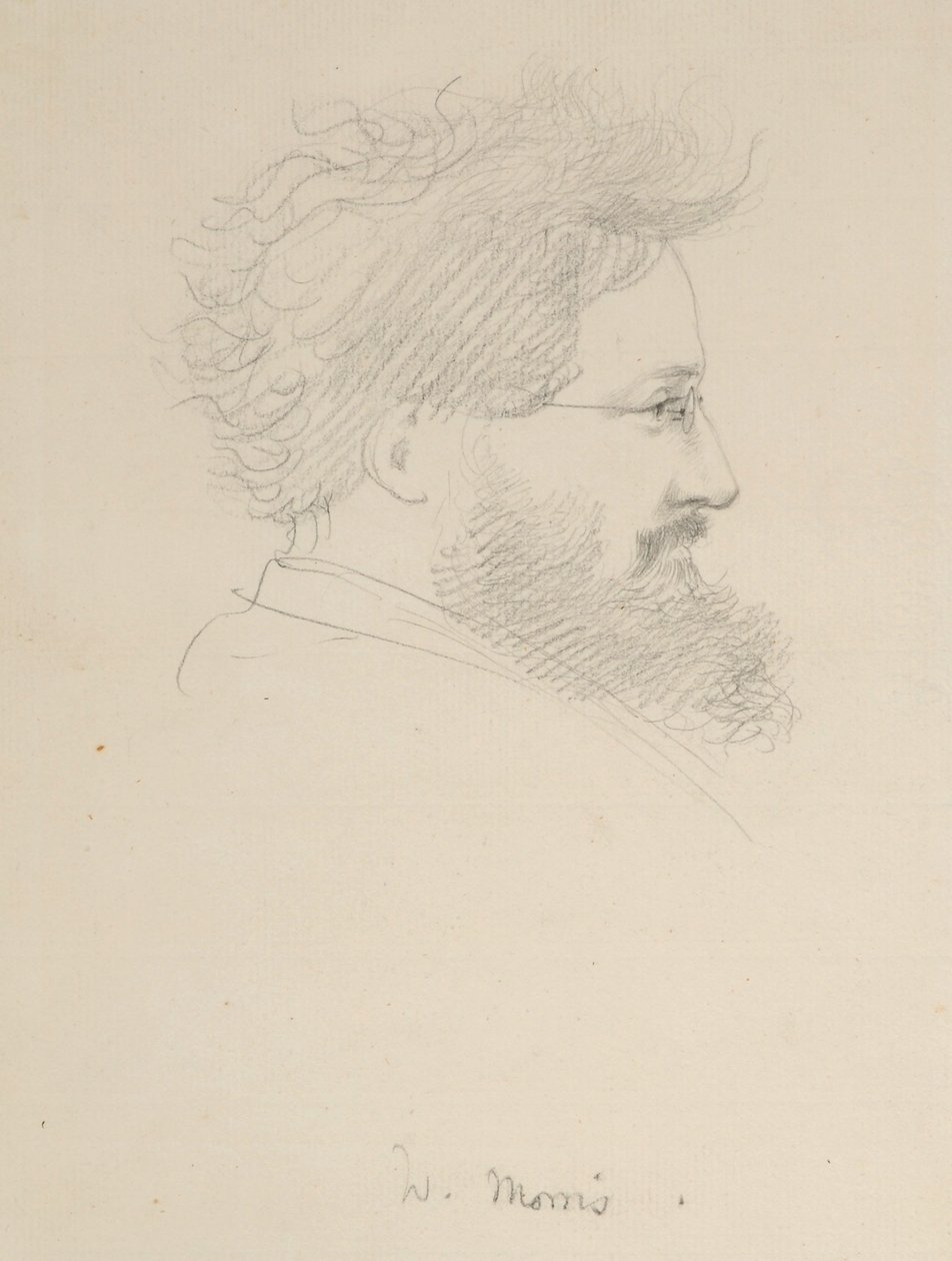 William Morris portréja, 1875 körül alkotó: George Howard