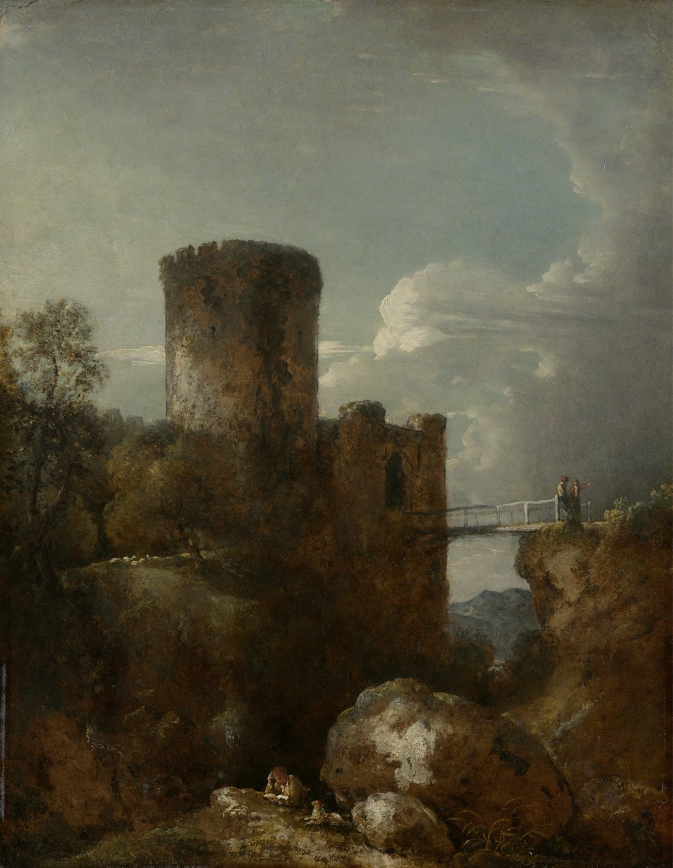 Conway kastély, 1809 alkotó: George Howland Beaumont