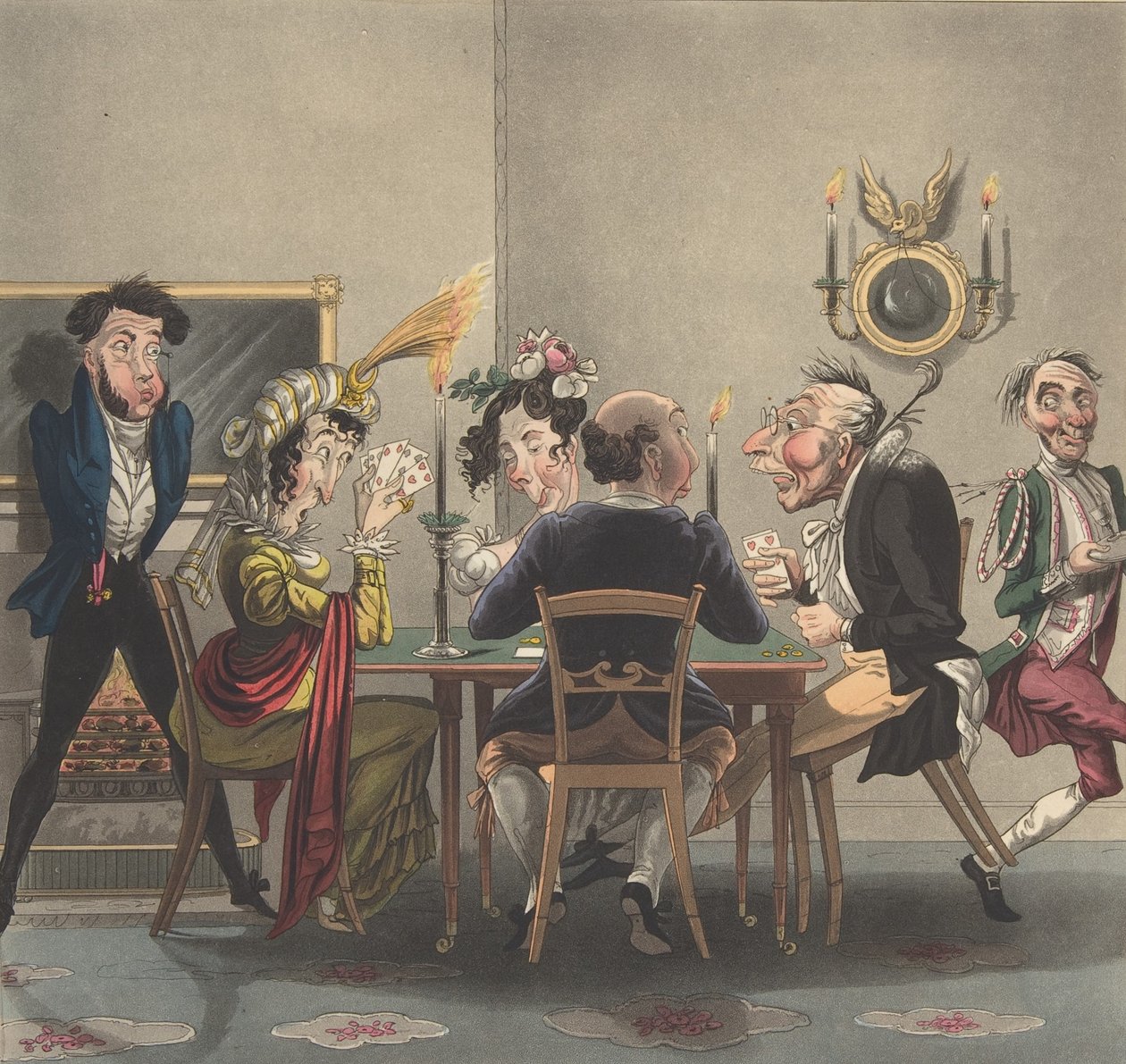 Egy igazi gumi! Whistnél kb. 1825., kb. 1825. alkotó: George Hunt
