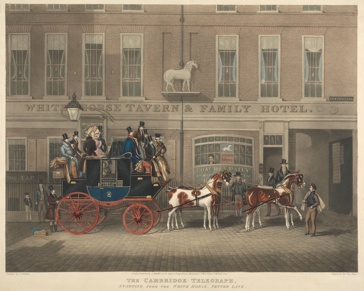 Edzés: A Cambridge Telegraph, a fehér lótól kezdve alkotó: George Hunt