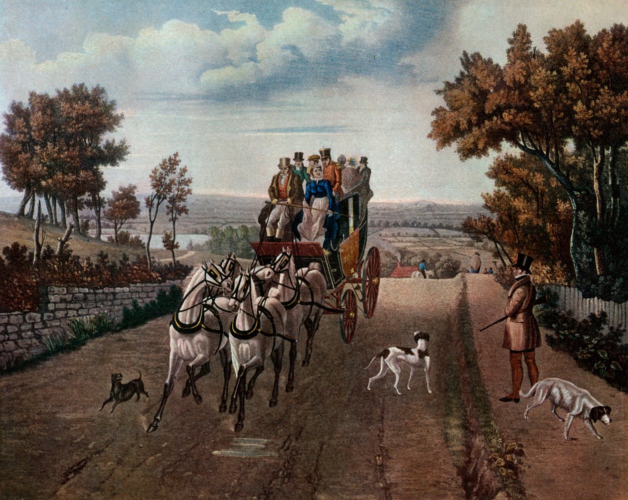 Színpadi edző, 1827 1927. alkotó: George Hunt