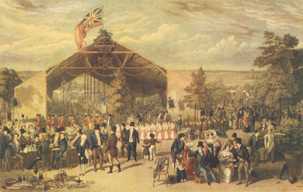 The Licensed Victuallers Annual Dinner, Mermaid Tavern, Hackney, 1866 alkotó: George Hunt