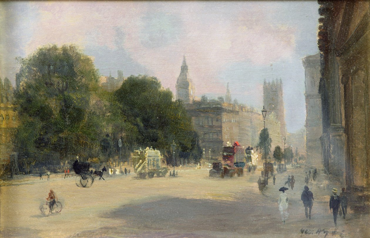 Kora délután, Whitehall, London alkotó: George Hyde Pownall