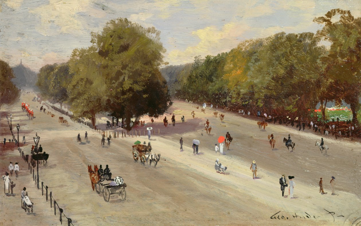 Rotten Row, Hyde Park Corner alkotó: George Hyde Pownall