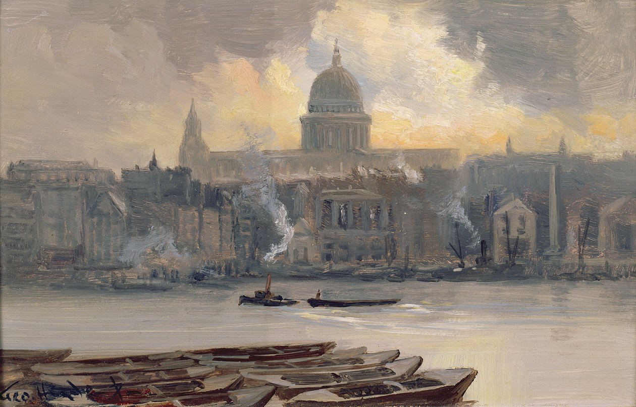 Szent Pál a folyó felől (tábla) alkotó: George Hyde Pownall