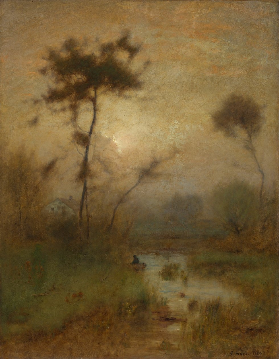 Egy ezüst reggel, 1886. alkotó: George Inness