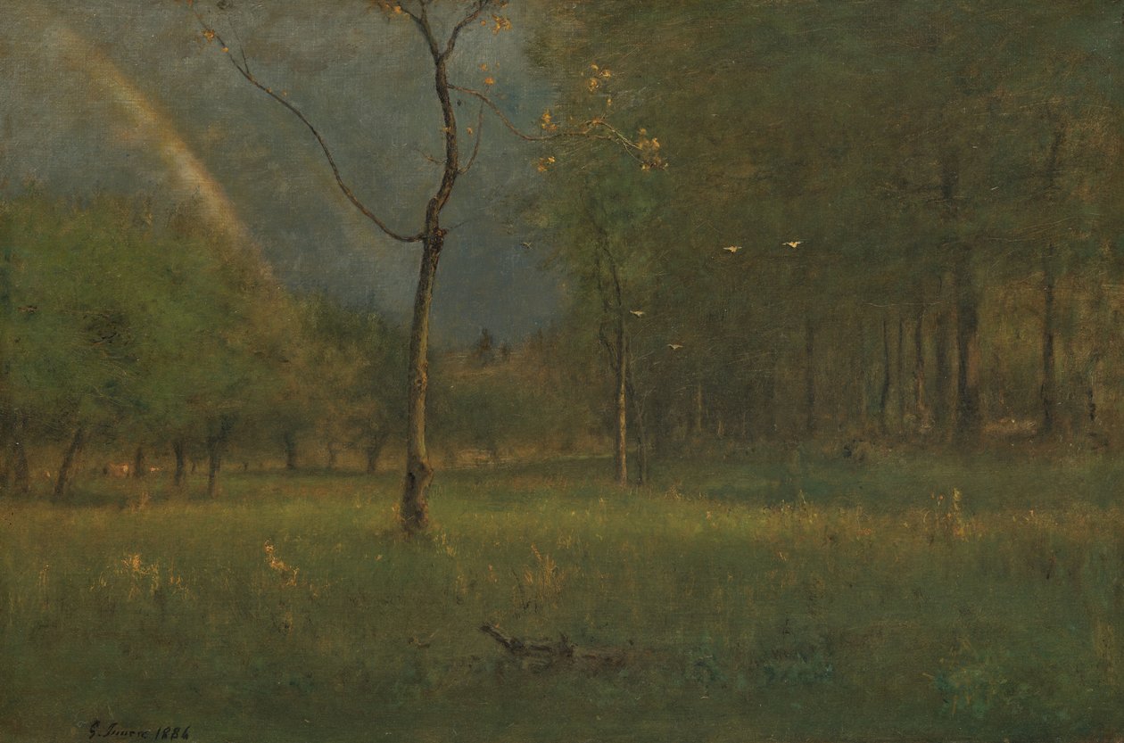 Zápor után alkotó: George Inness