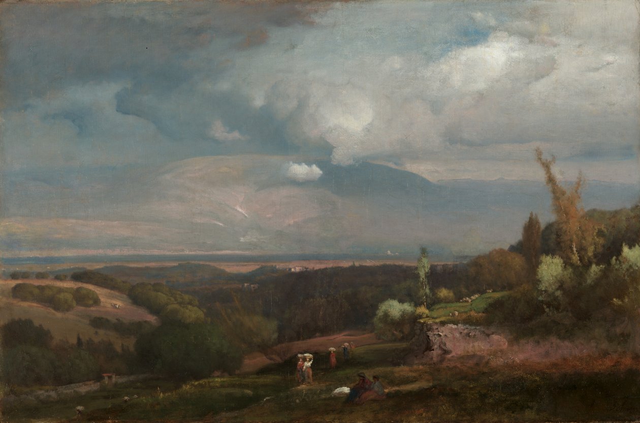 Vihar közeledése az Alban Hills felől alkotó: George Inness