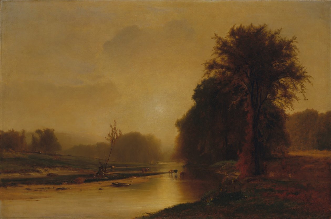 Őszi rétek, 1869. alkotó: George Inness