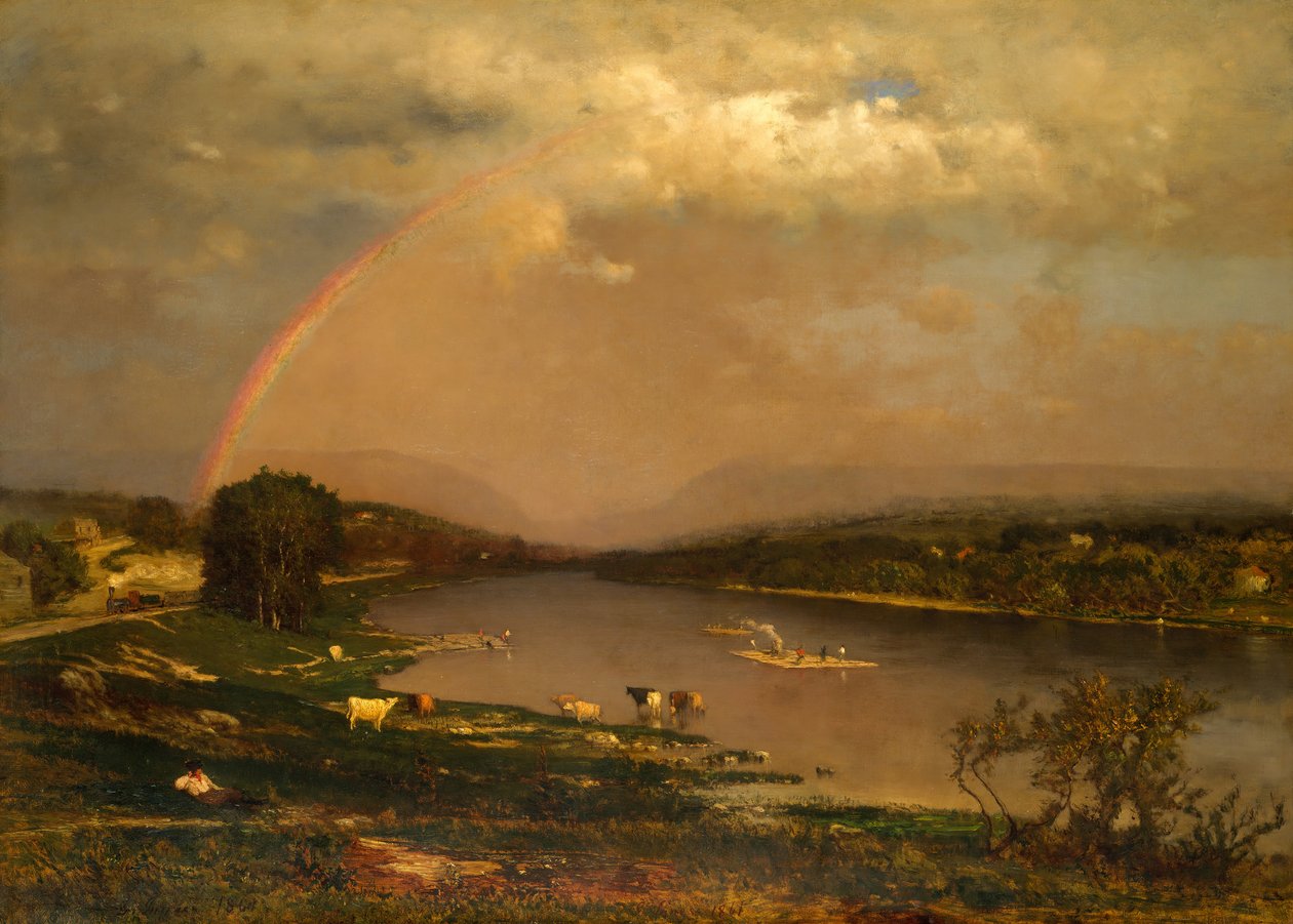 Delaware Water Gap, 1861. alkotó: George Inness