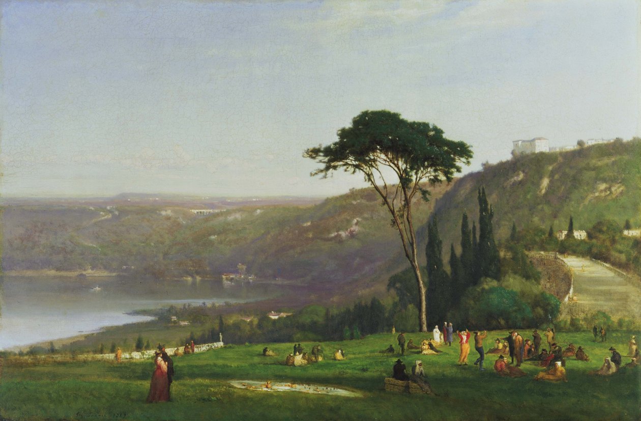 Albano-tó alkotó: George Inness