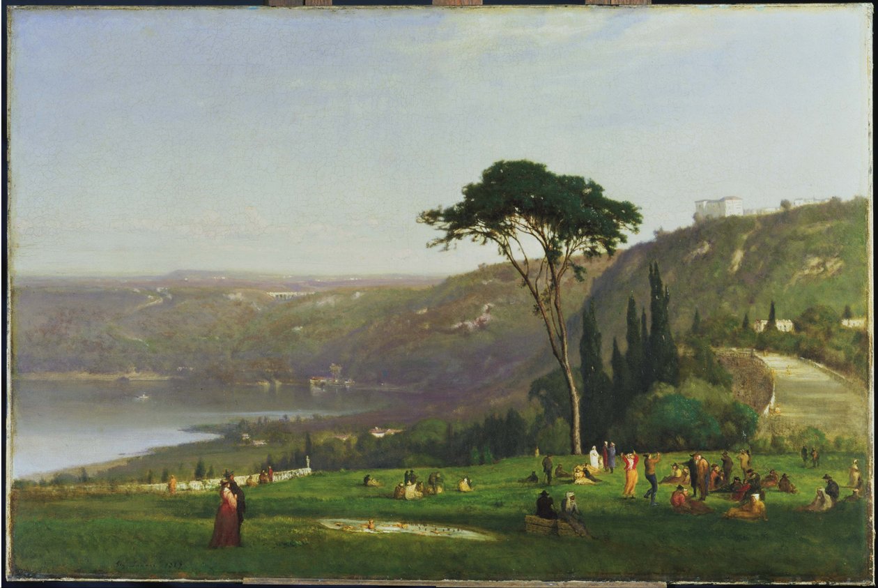 Albano-tó alkotó: George Inness