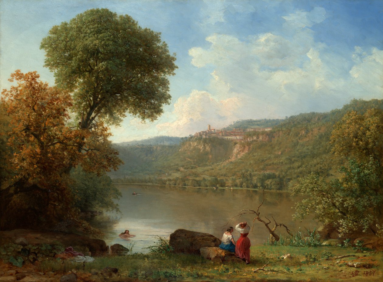 Nemi-tó alkotó: George Inness