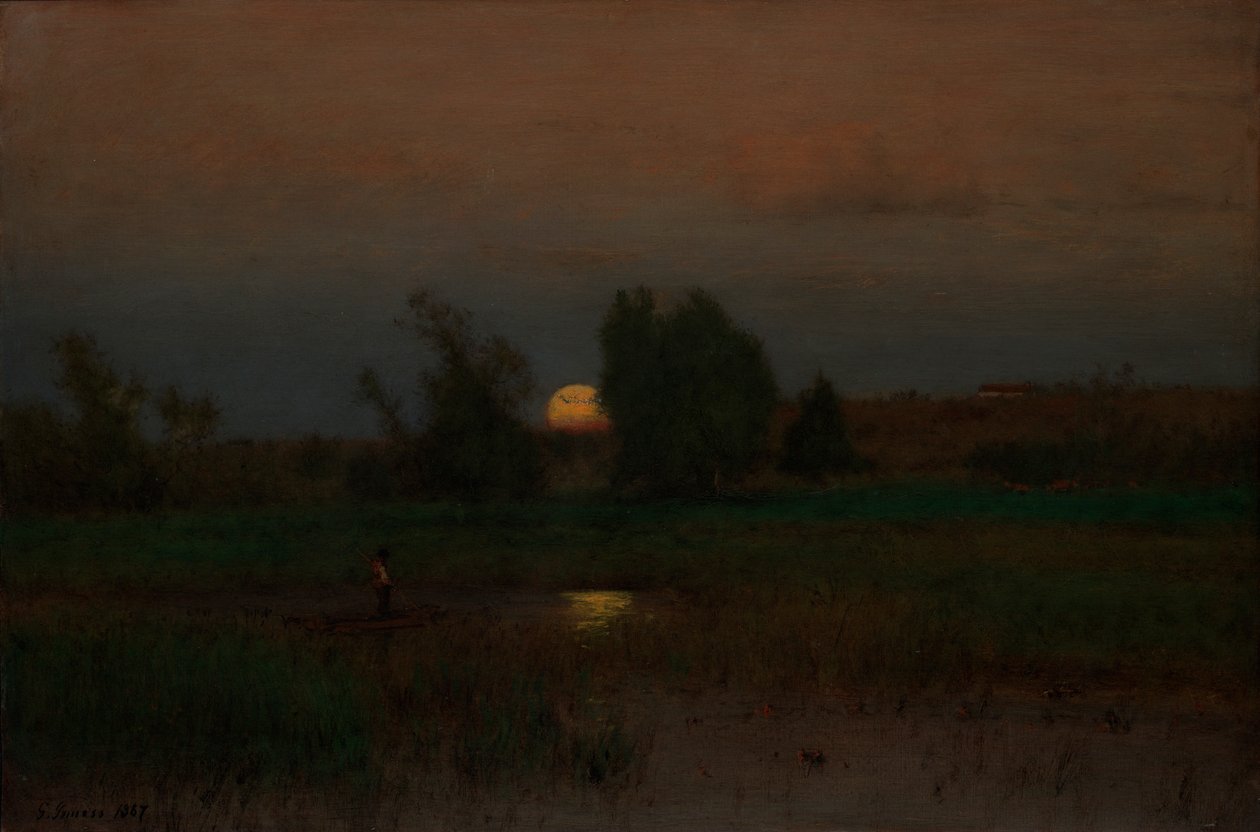 Holdkelte alkotó: George Inness