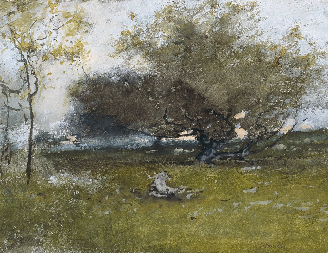 Régi almafák  alkotó: George Inness