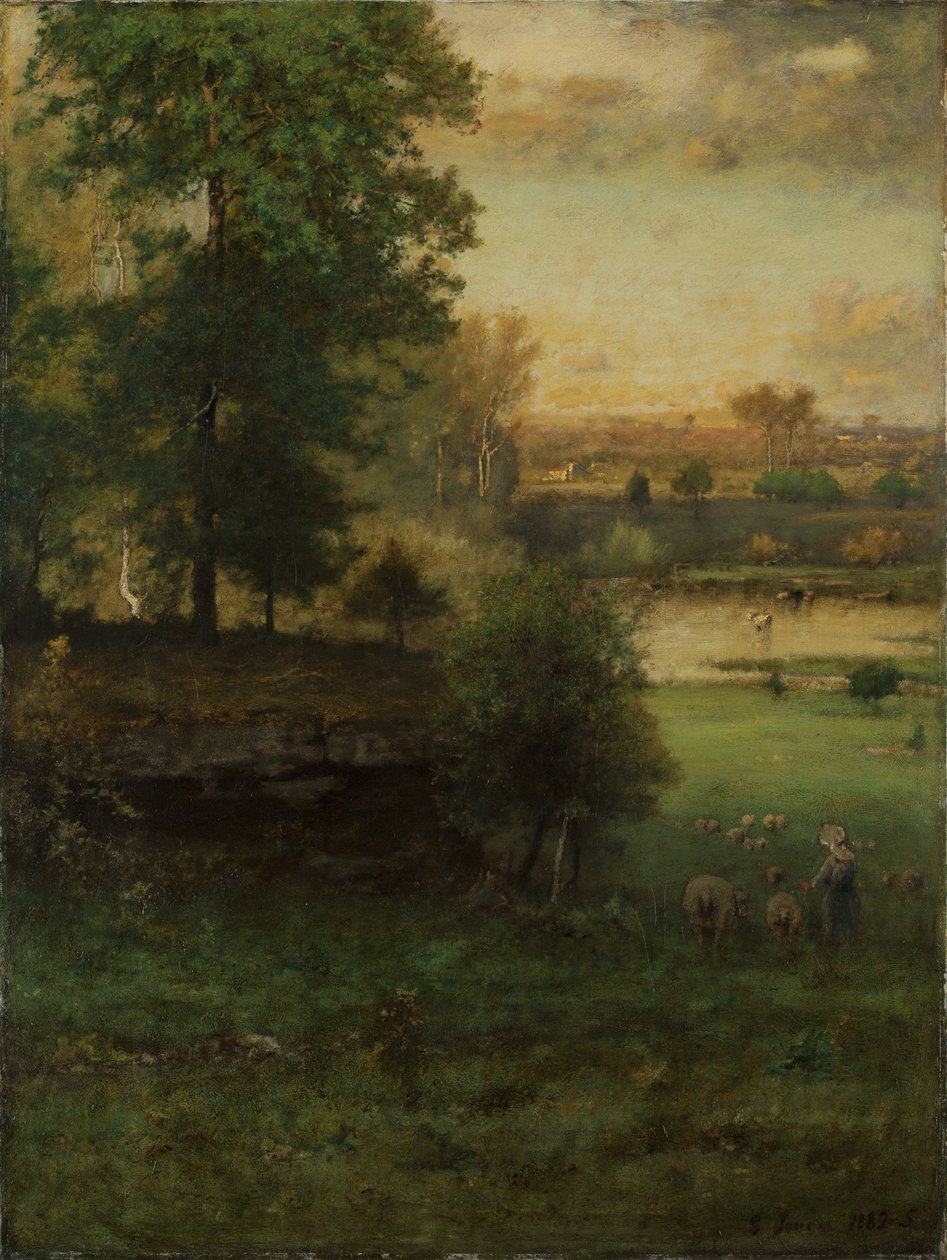 Jelenet Durhamben, egy idill alkotó: George Inness