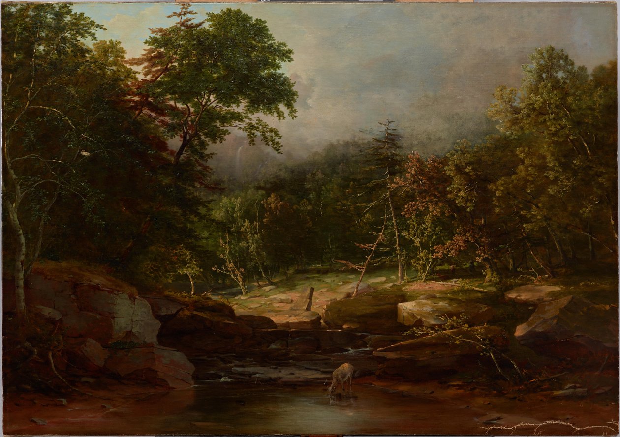 Patak a hegyekben alkotó: George Inness