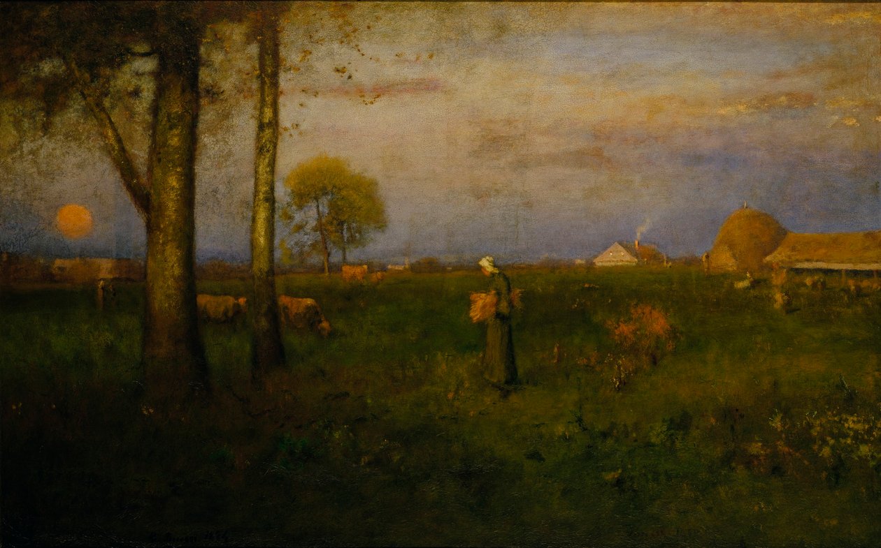 Sundown alkotó: George Inness