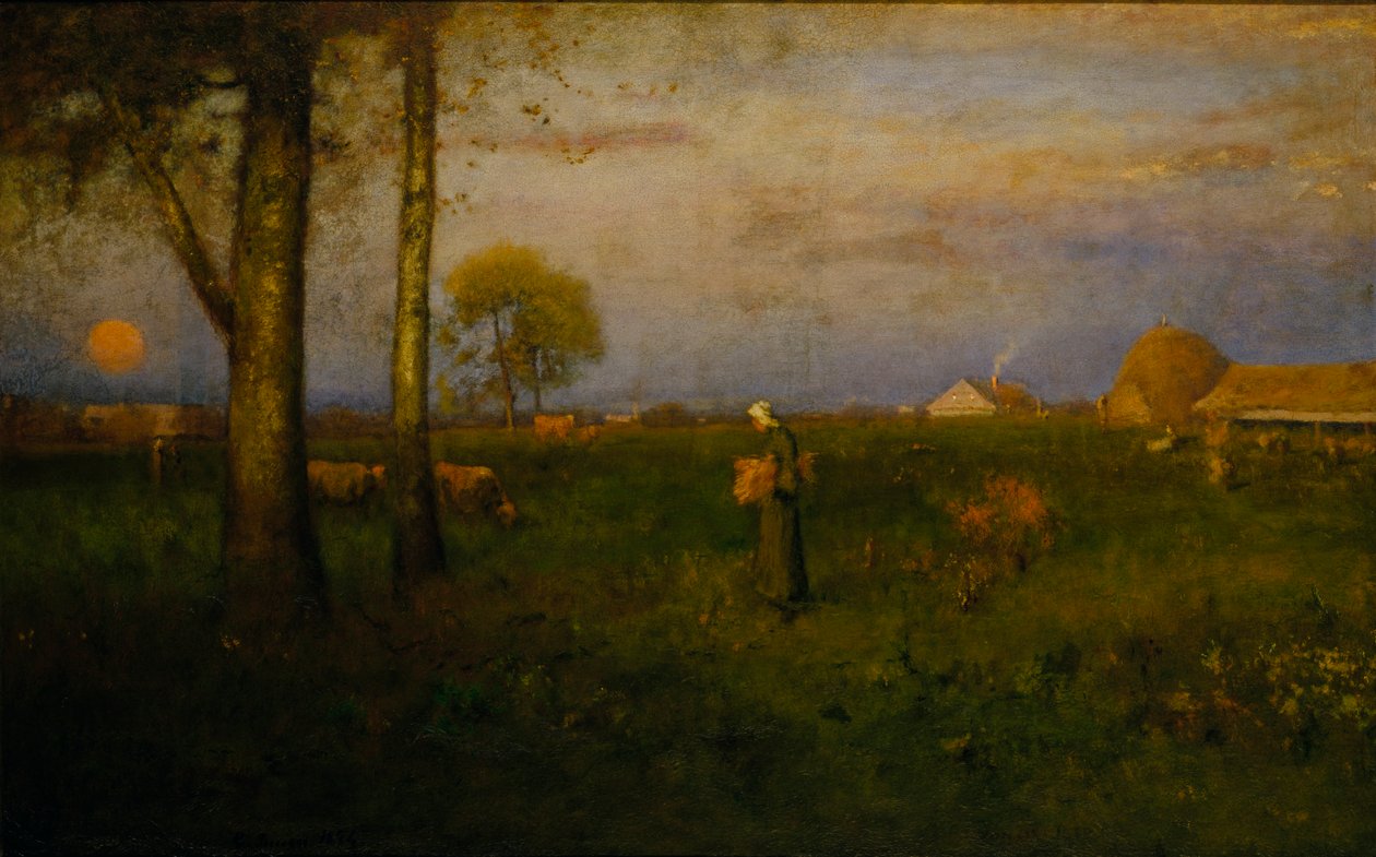 Napnyugta, 1884. alkotó: George Inness