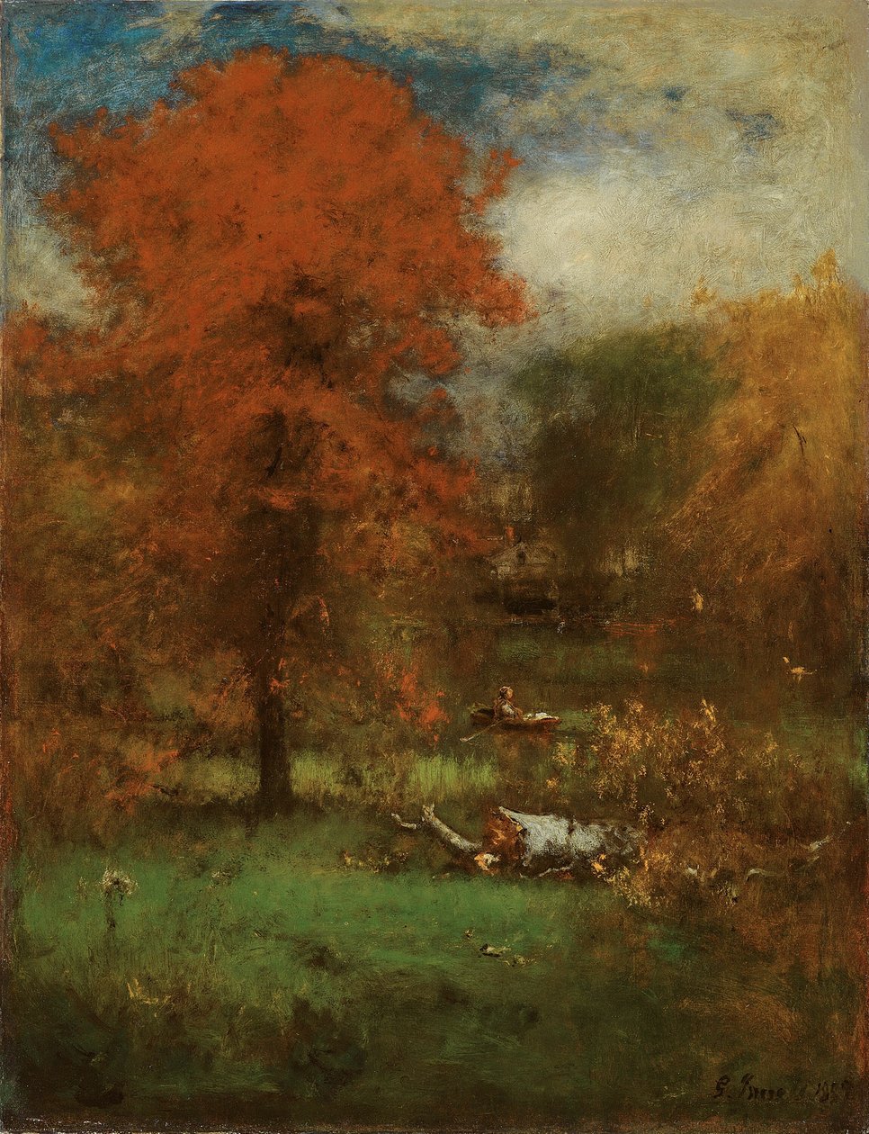 A malomtó, 1889. alkotó: George Inness