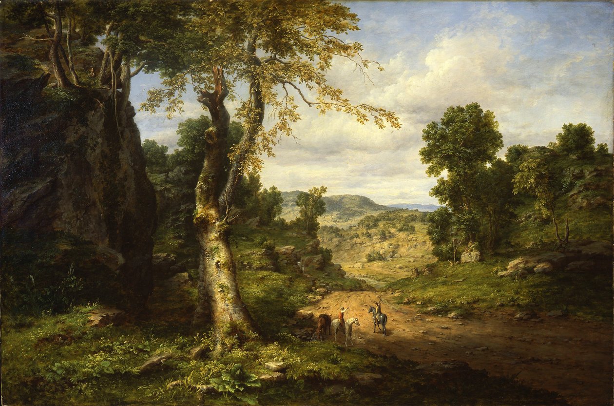 Kilátás Berkshire megyében, Massachusetts, tisztulás egy szeptemberi vihar után alkotó: George Inness