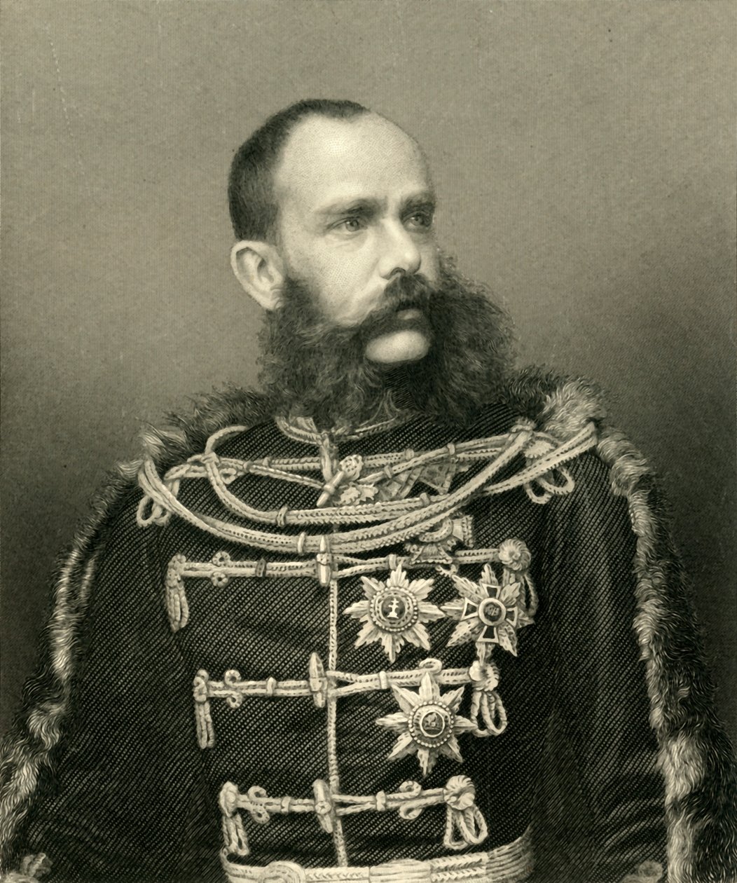 „Ferenc József, Ausztria császára”, 1872. alkotó: George J Stodart