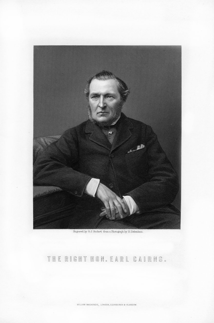 Hugh McCalmont Cairns, 1. Earl Cairns, brit államférfi, 1881. alkotó: George J. Stodart
