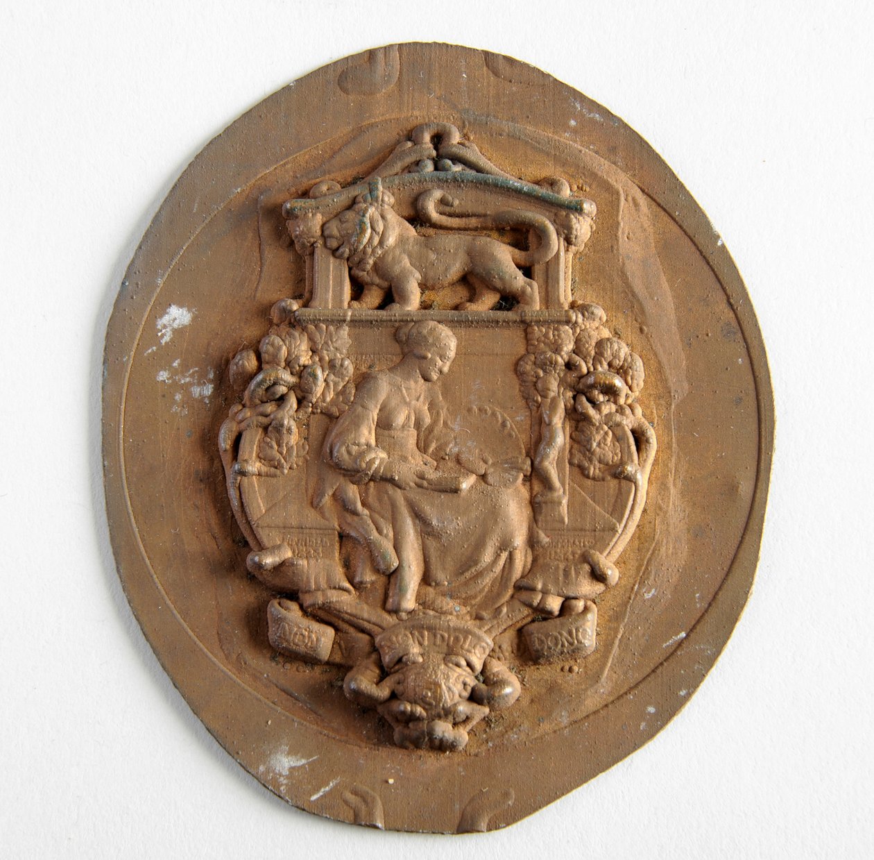 Brit Művészek Királyi Társasága, elnöki jelvény, 1908-1914 körül (réz) alkotó: George James Frampton