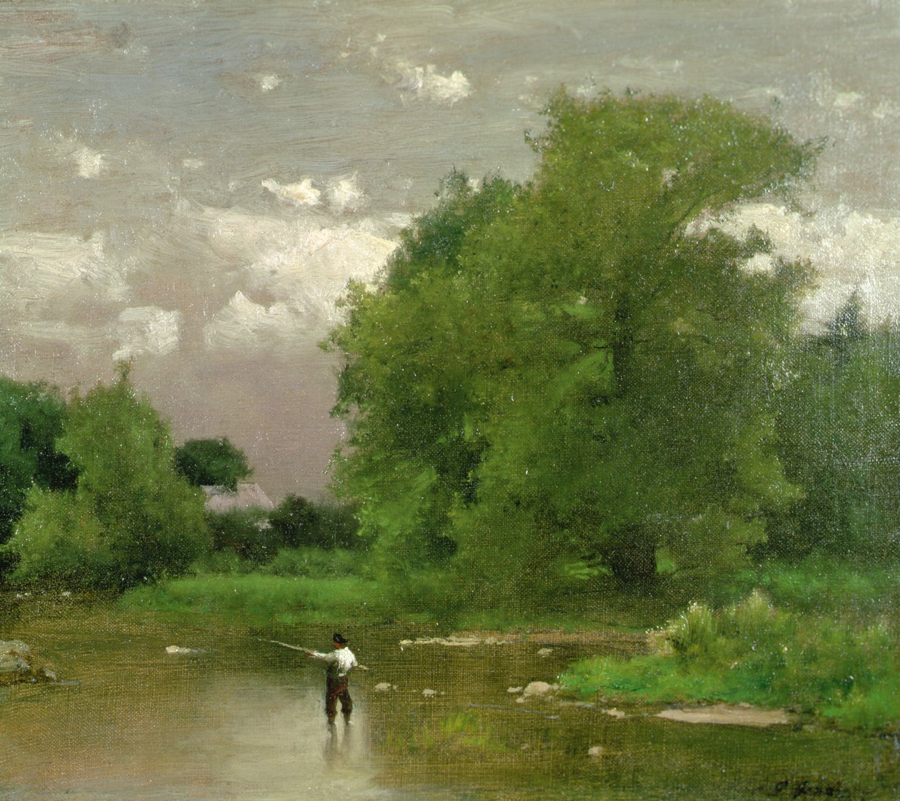Pampton, New Jersey (olaj, vászon) alkotó: George Jnr. Inness