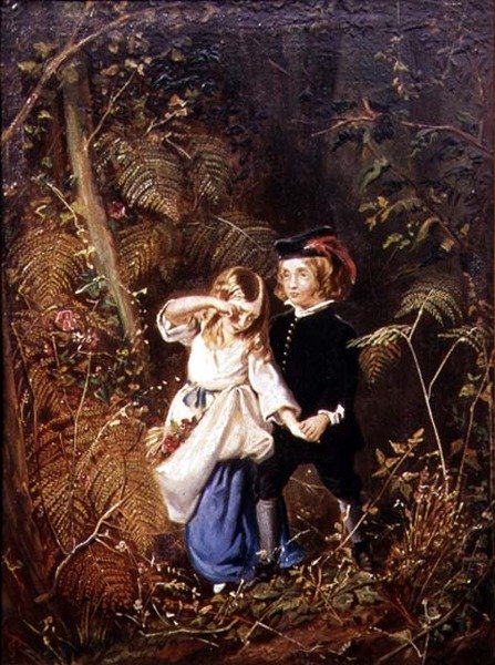 Babes in the Wood vagy Lost Children (olaj, vászon) alkotó: George John Pinwell