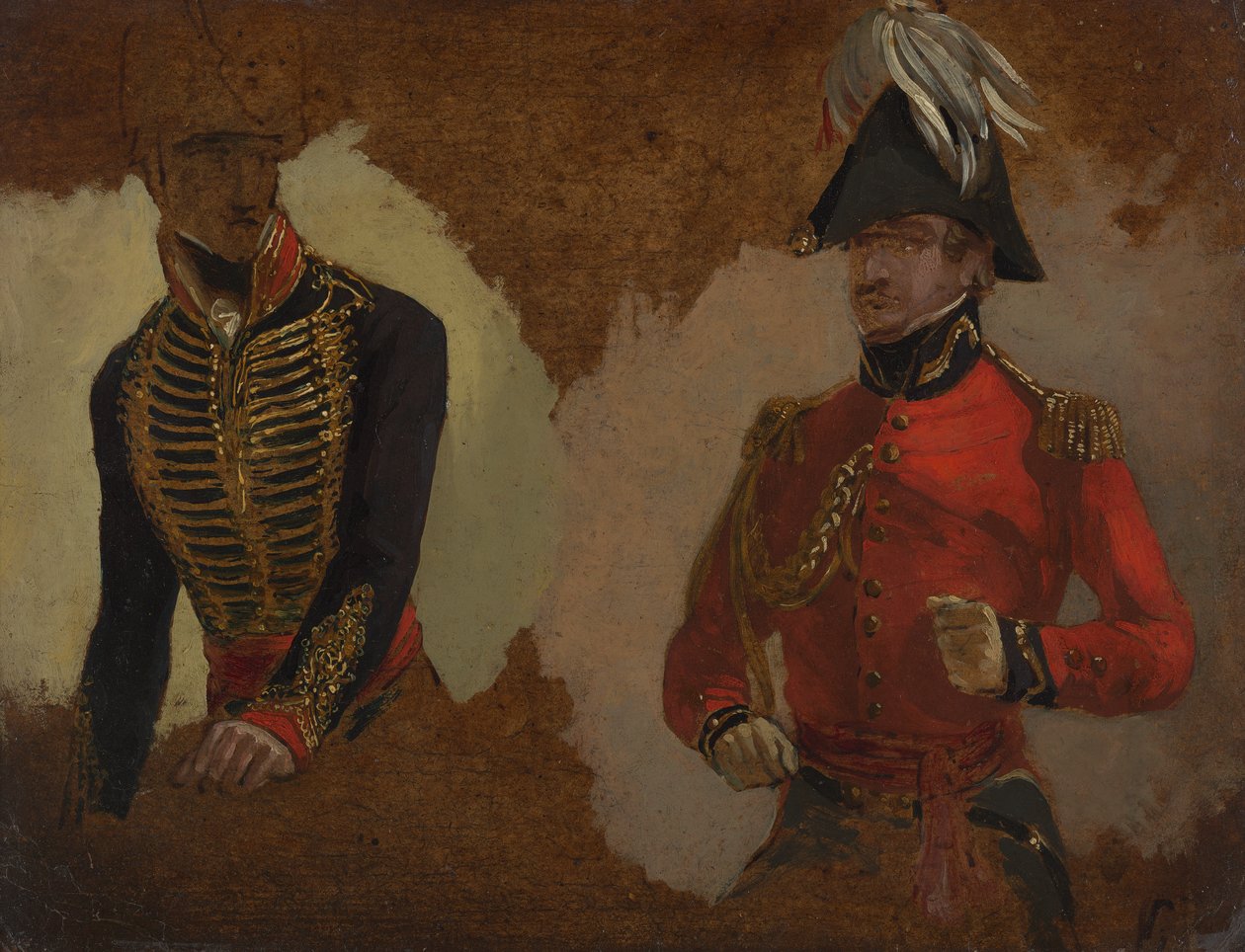 Tanulmányok a királyi lótüzérségi egyenruháról és egy Kr. e. a főparancsnoknak: egy tanulmány a Waterloo-i csatához alkotó: George Jones