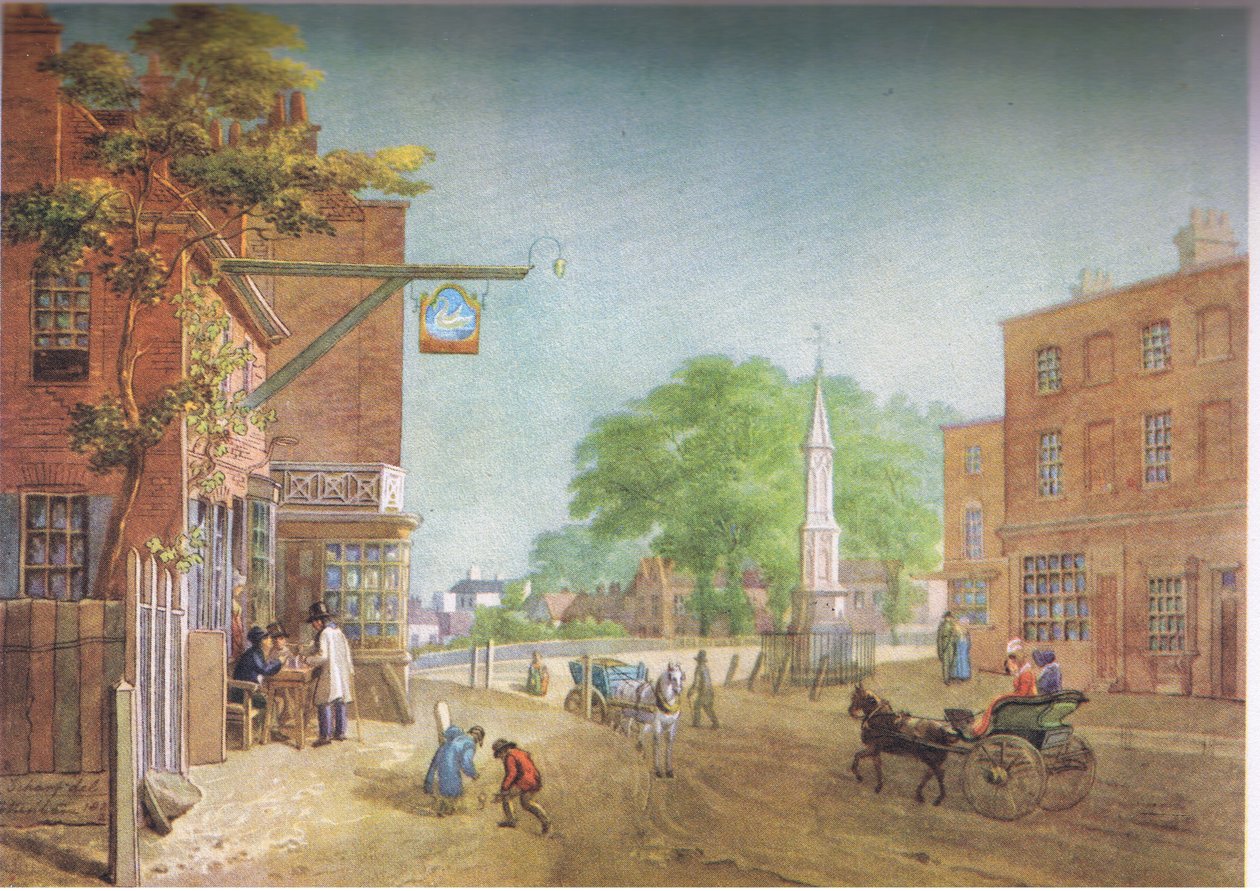 Tottenham Village 1822-ben alkotó: George Junior Scharf